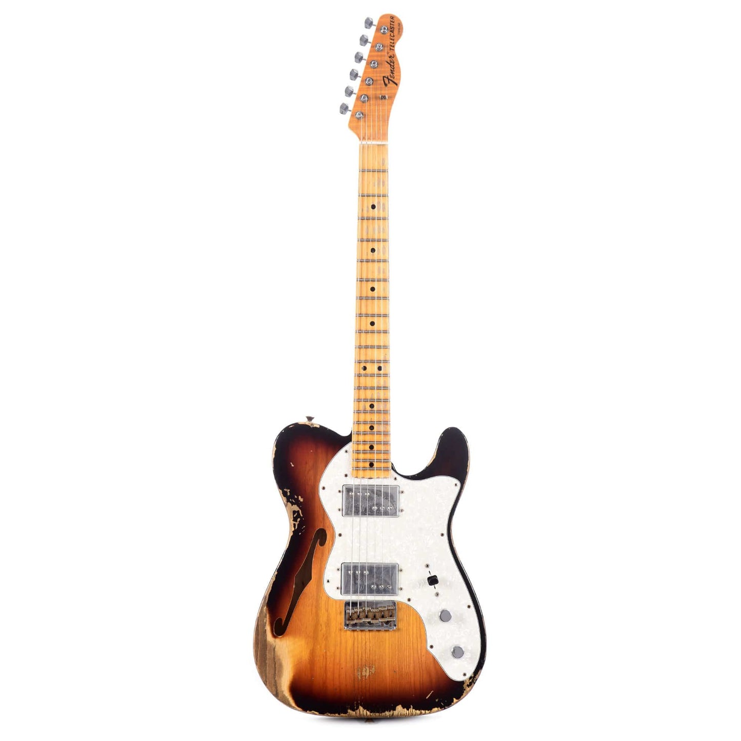 Fender Custom Shop Limited Edition '72 Telecaster Thinline Heavy Relic Faded/Aged 3-Color Sunburst Electric Guitars / Semi-Hollow