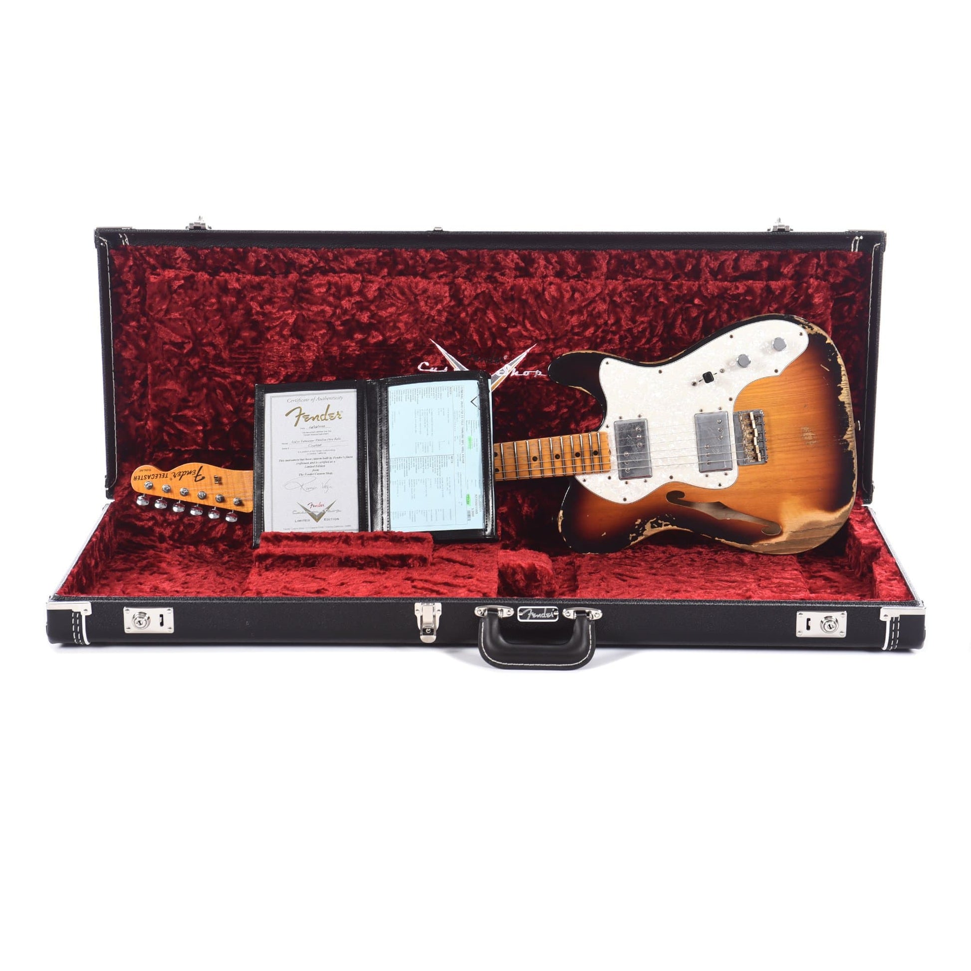 Fender Custom Shop Limited Edition '72 Telecaster Thinline Heavy Relic Faded/Aged 3-Color Sunburst Electric Guitars / Semi-Hollow