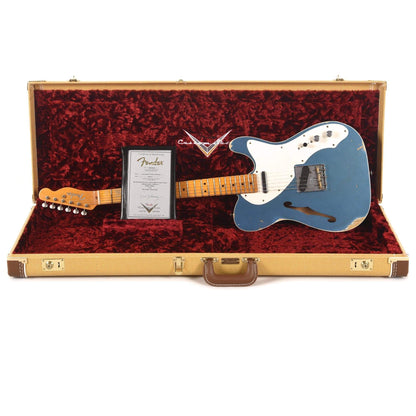 Fender Custom Shop Limited Edition Loaded Thinline Nocaster Aged Lake Placid Blue Electric Guitars / Semi-Hollow
