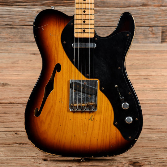 Fender Custom Shop Thinline Telecaster Relic 2-Color Sunburst 2009 Electric Guitars / Semi-Hollow