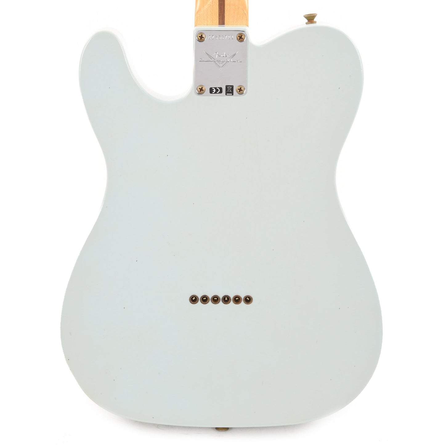 Fender Custom Shop Time Machine 1969 Telecaster Thinline Journeyman Aged Sonic Blue Electric Guitars / Semi-Hollow