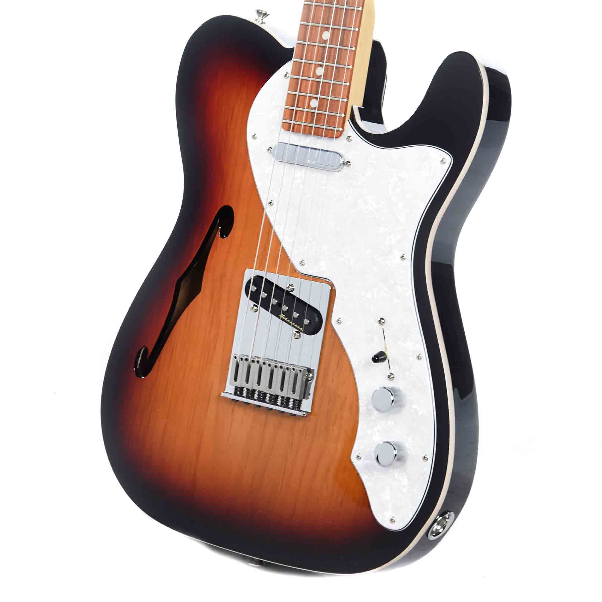 Fender Deluxe Telecaster Thinline 3-Color Sunburst Electric Guitars / Semi-Hollow