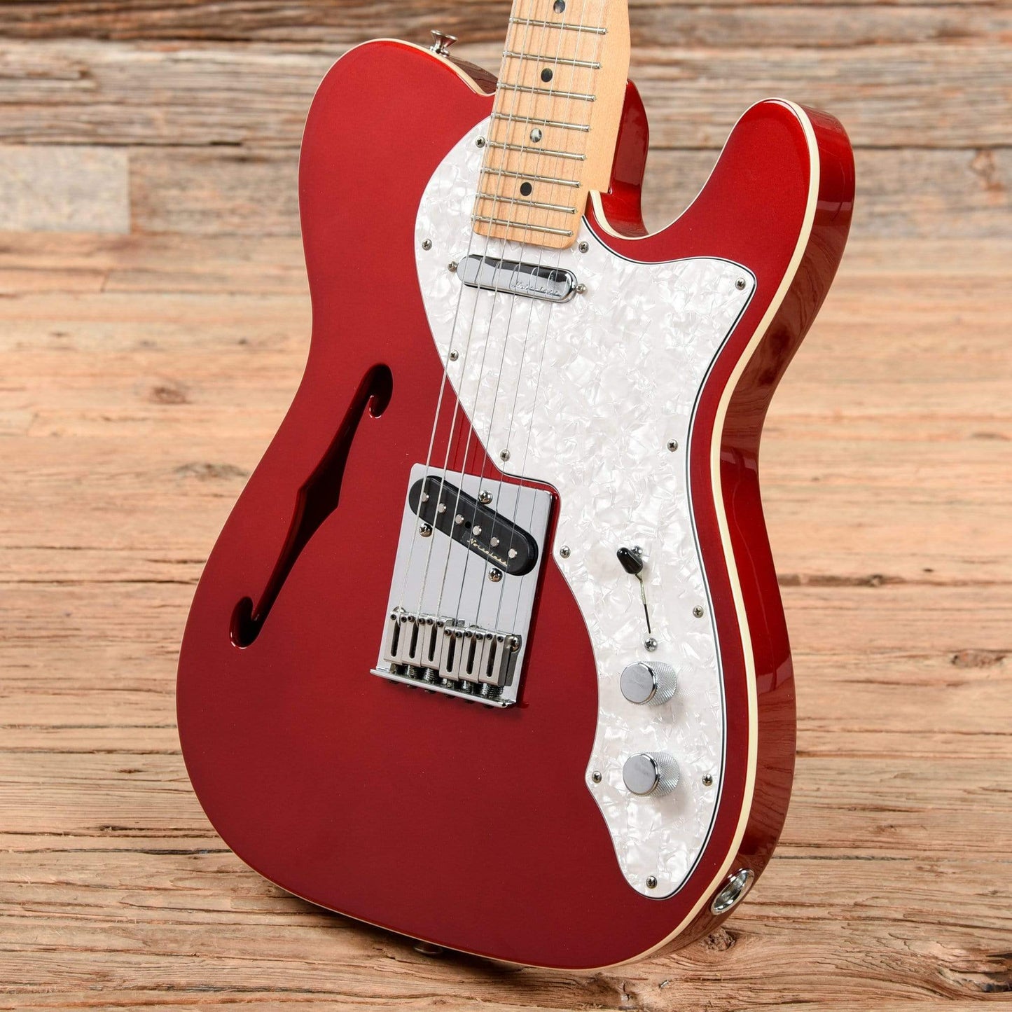 Fender Deluxe Telecaster Thinline Candy Apple Red 2016 Electric Guitars / Semi-Hollow