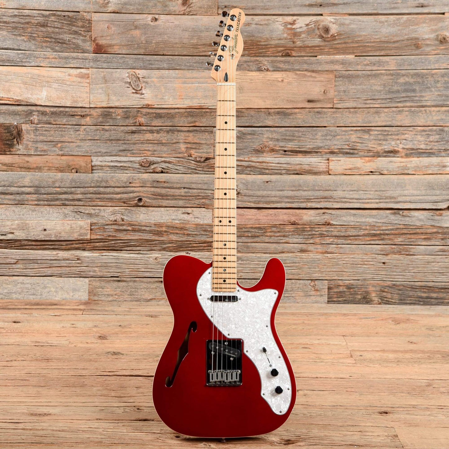 Fender Deluxe Telecaster Thinline Candy Apple Red 2016 Electric Guitars / Semi-Hollow