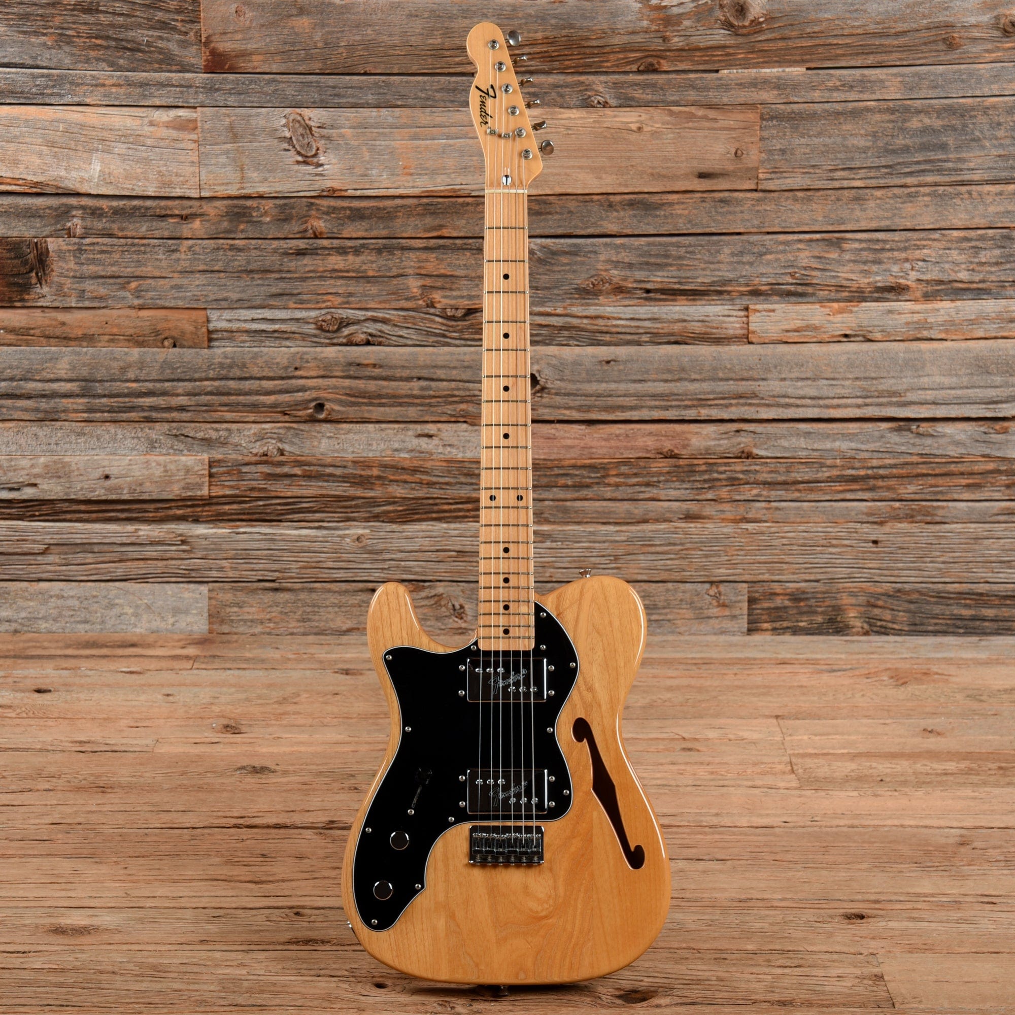 Left Hand Telecaster Thinline Fender Japan TN-72 Thinline Telecaster Reissue Natural 1996 LEFTY ...
