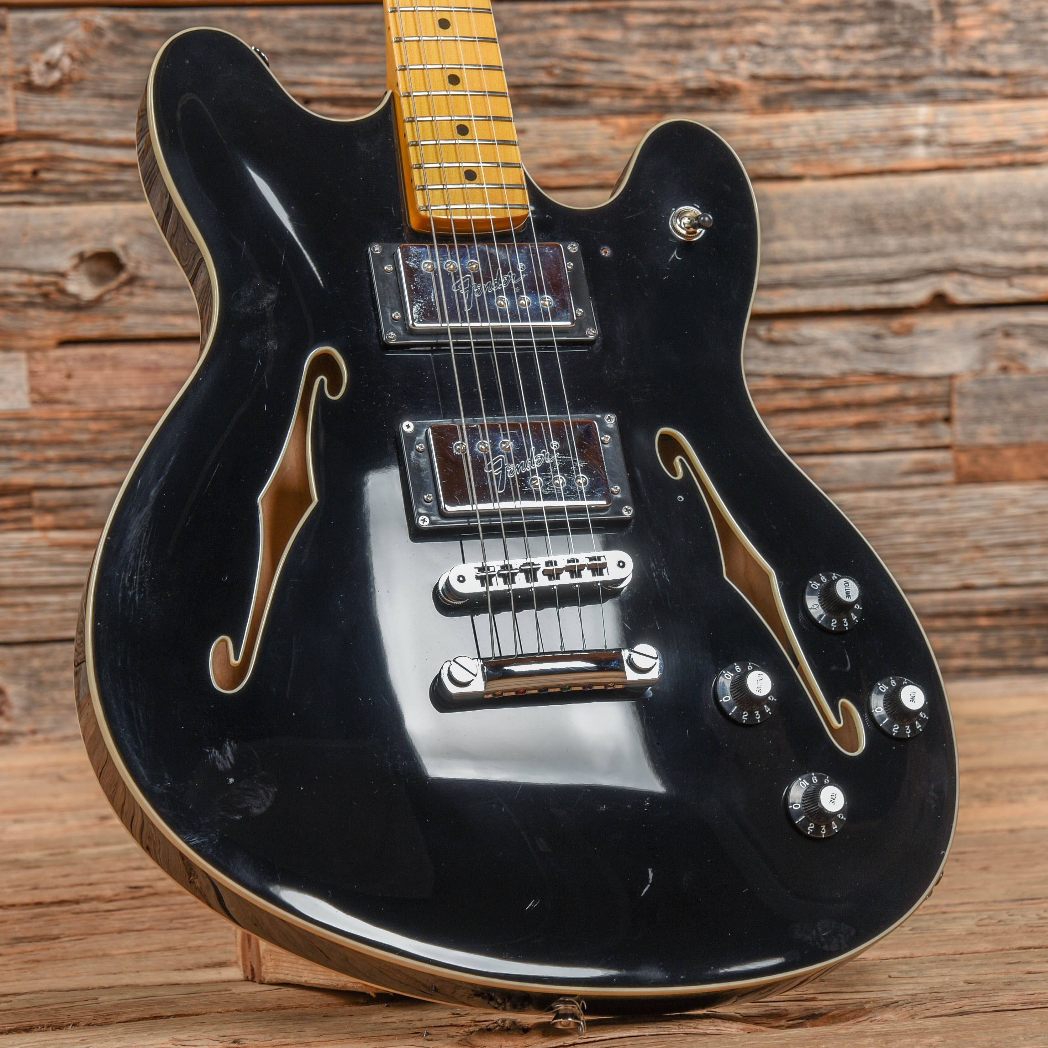 Fender Modern Player Starcaster Black 2014 Electric Guitars / Semi-Hollow