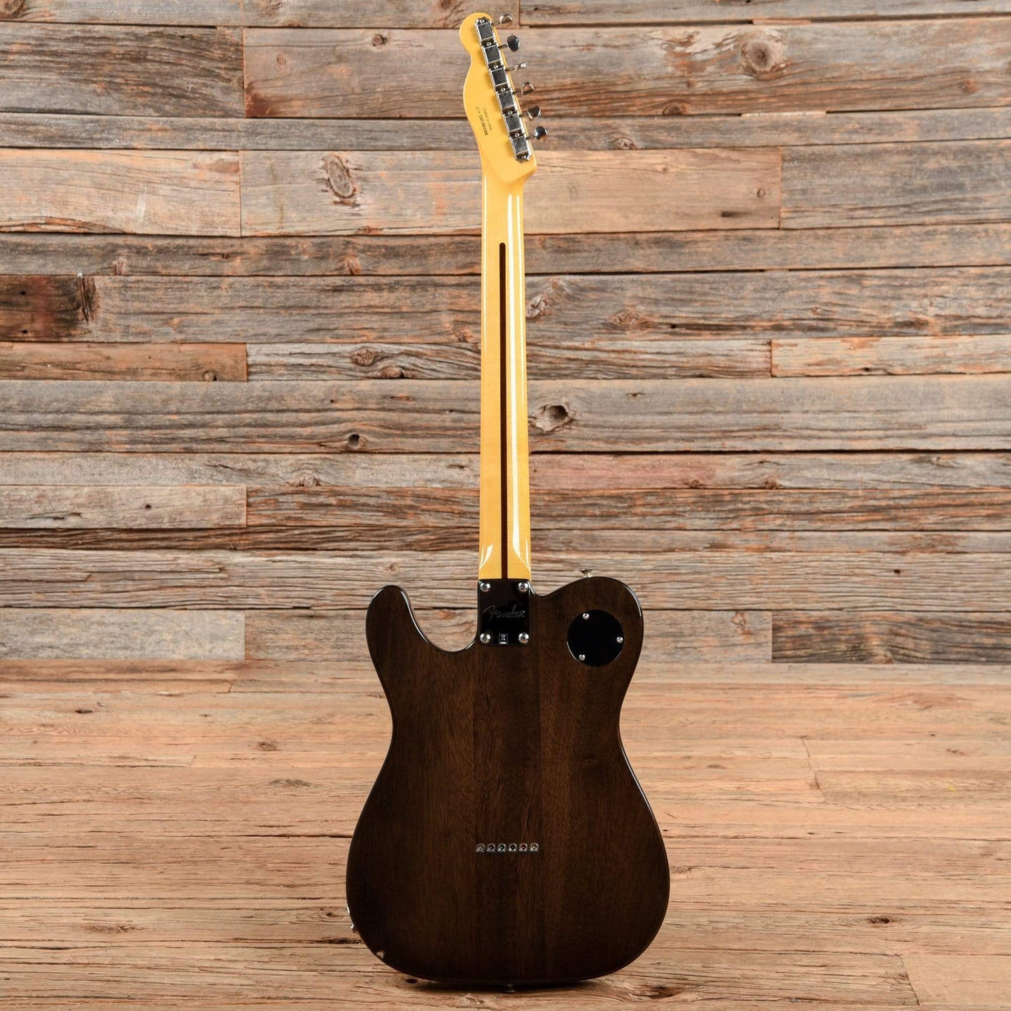 Fender Modern Player Telecaster Thinline Deluxe Black Transparent 2018 Electric Guitars / Semi-Hollow