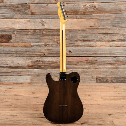 Fender Modern Player Telecaster Thinline Deluxe Black Transparent 2018 Electric Guitars / Semi-Hollow