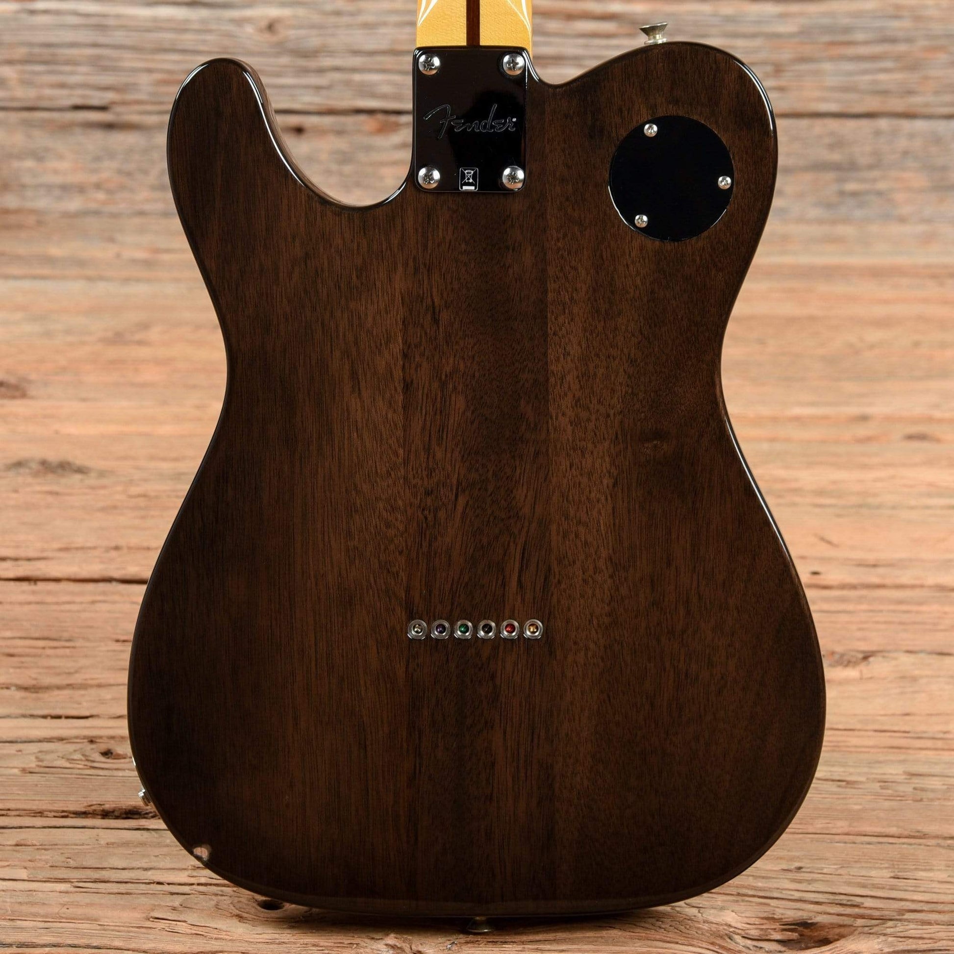 Fender Modern Player Telecaster Thinline Deluxe Black Transparent 2018 Electric Guitars / Semi-Hollow