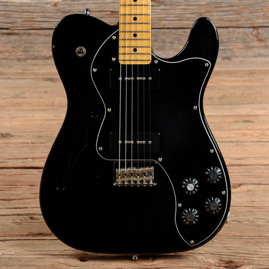 Fender Modern Player Telecaster Thinline Deluxe Transparent Black 2012 Electric Guitars / Semi-Hollow