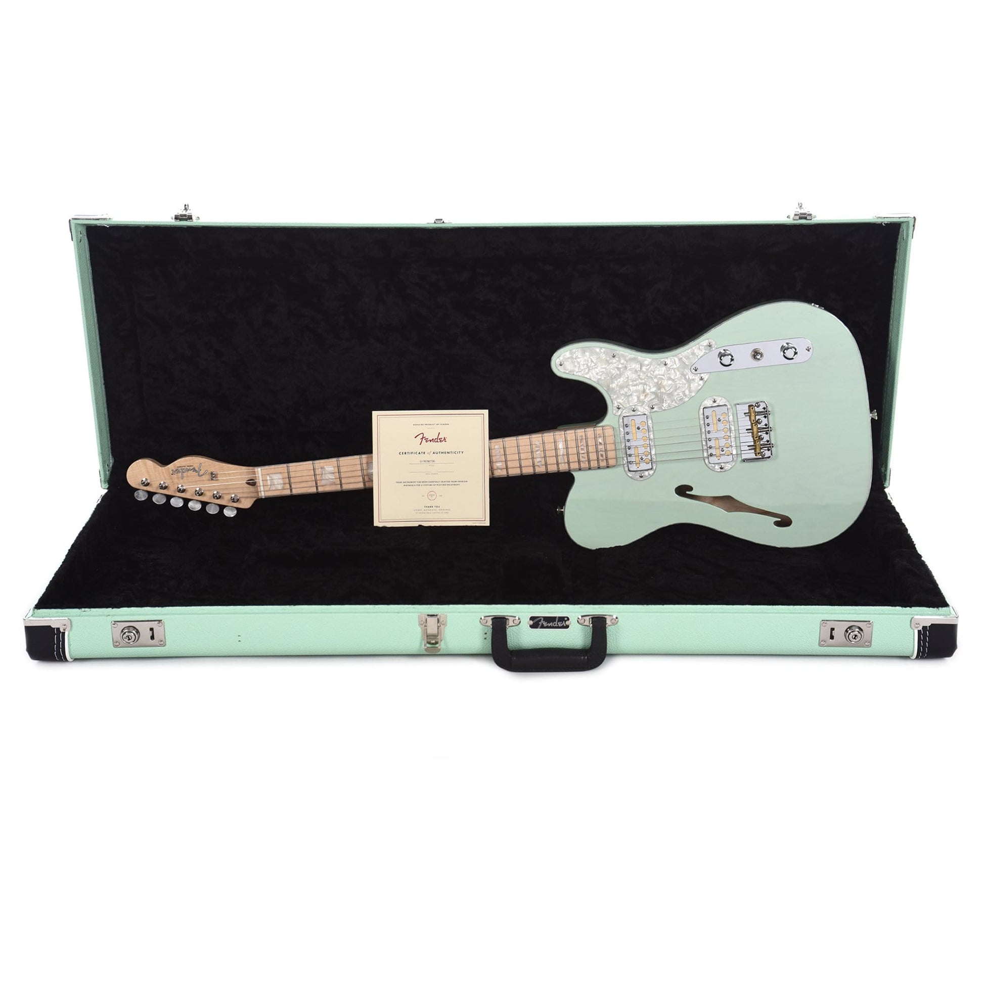 Fender Parallel Universe II Telecaster Magico Transparent Sea Foam Green Electric Guitars / Semi-Hollow