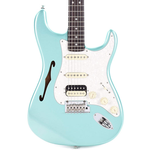 Fender Rarities Series Thinline Stratocaster Mystic Seafoam Green Electric Guitars / Semi-Hollow