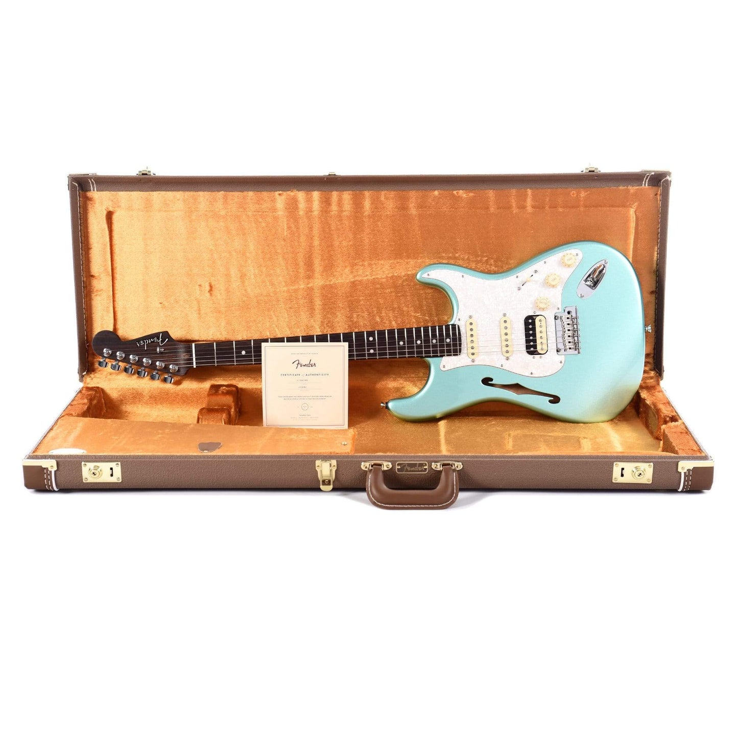 Fender Rarities Series Thinline Stratocaster Mystic Seafoam Green USED Electric Guitars / Semi-Hollow