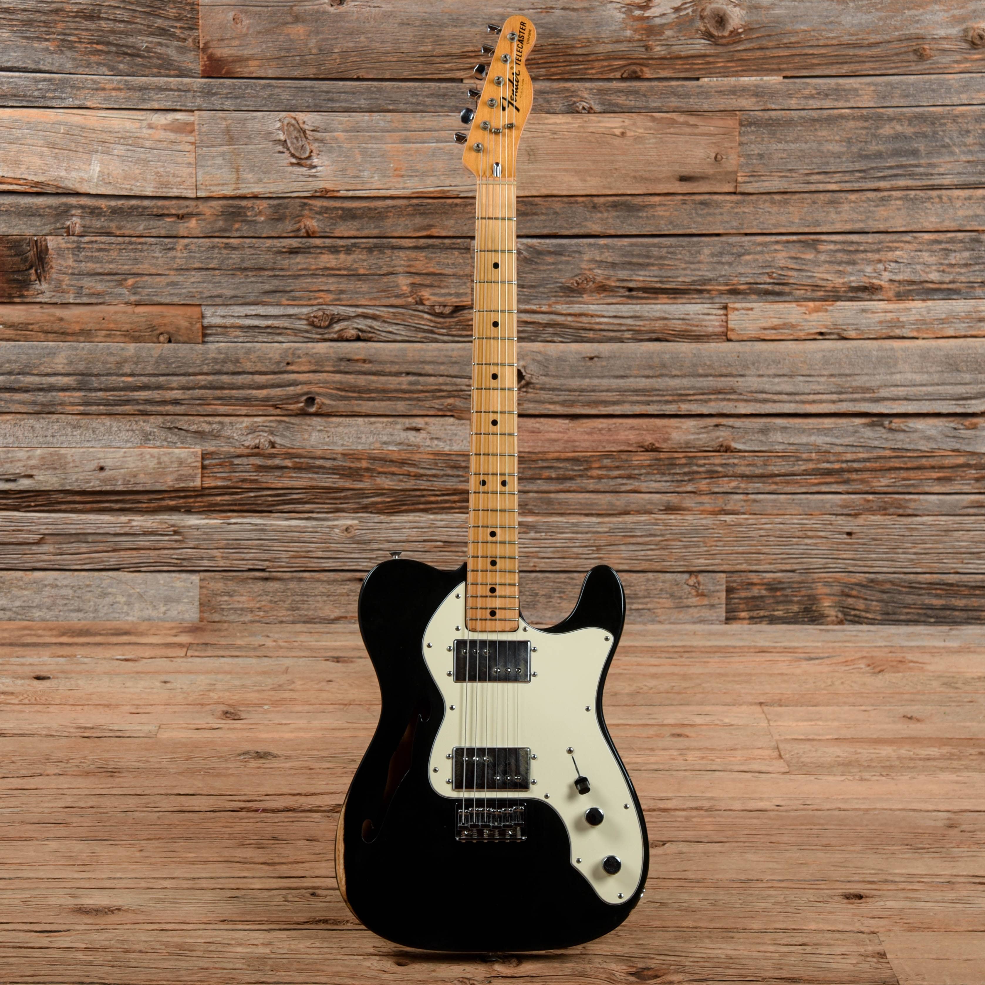 Fender Telecaster Thinline Black 1975 Electric Guitars / Semi-Hollow