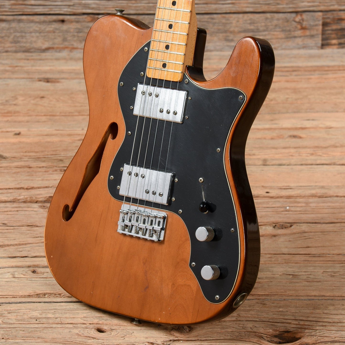 Fender Telecaster Thinline Mocha 1973 Electric Guitars / Semi-Hollow
