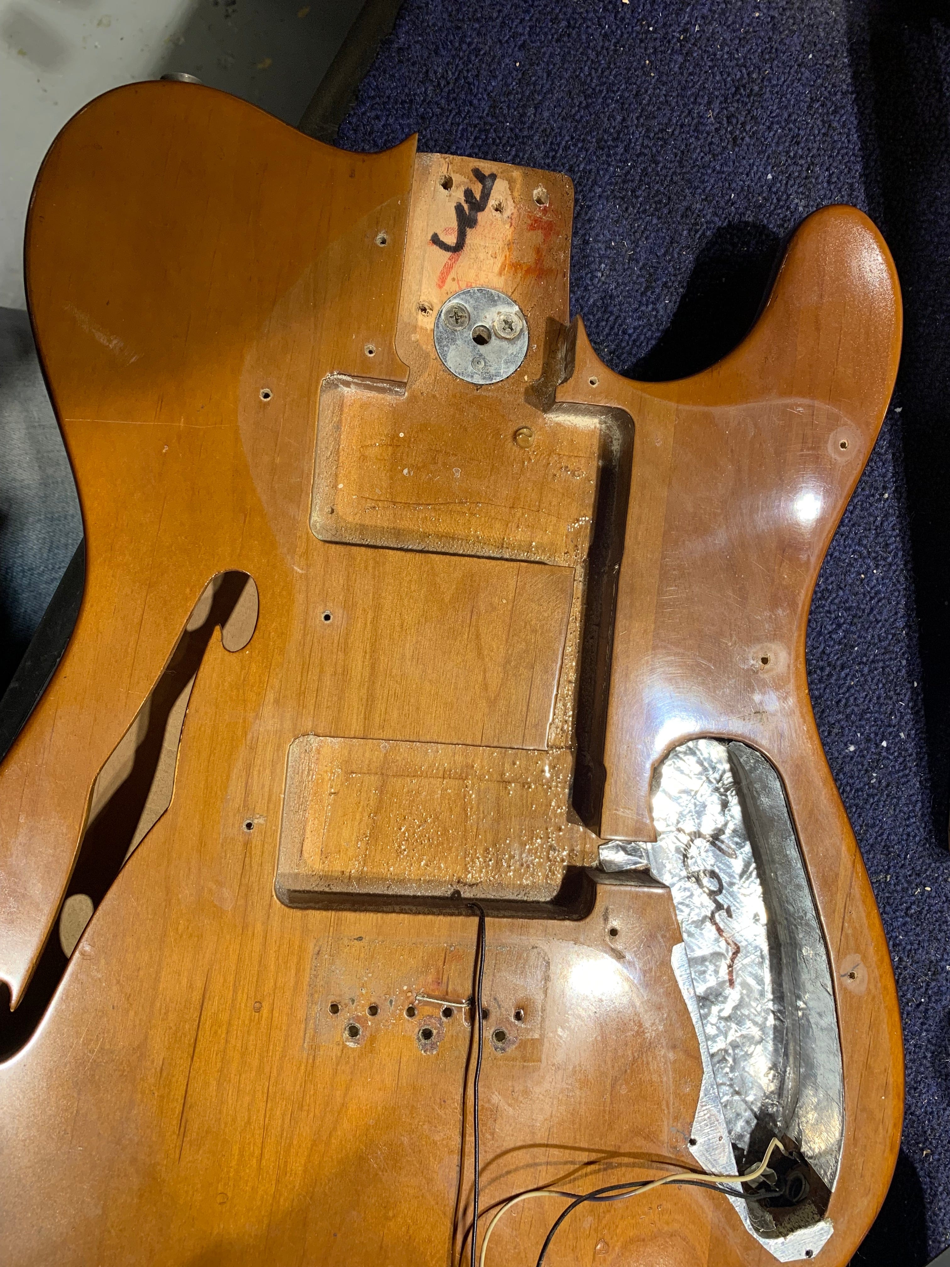 Fender Telecaster Thinline Mocha 1973 Electric Guitars / Semi-Hollow