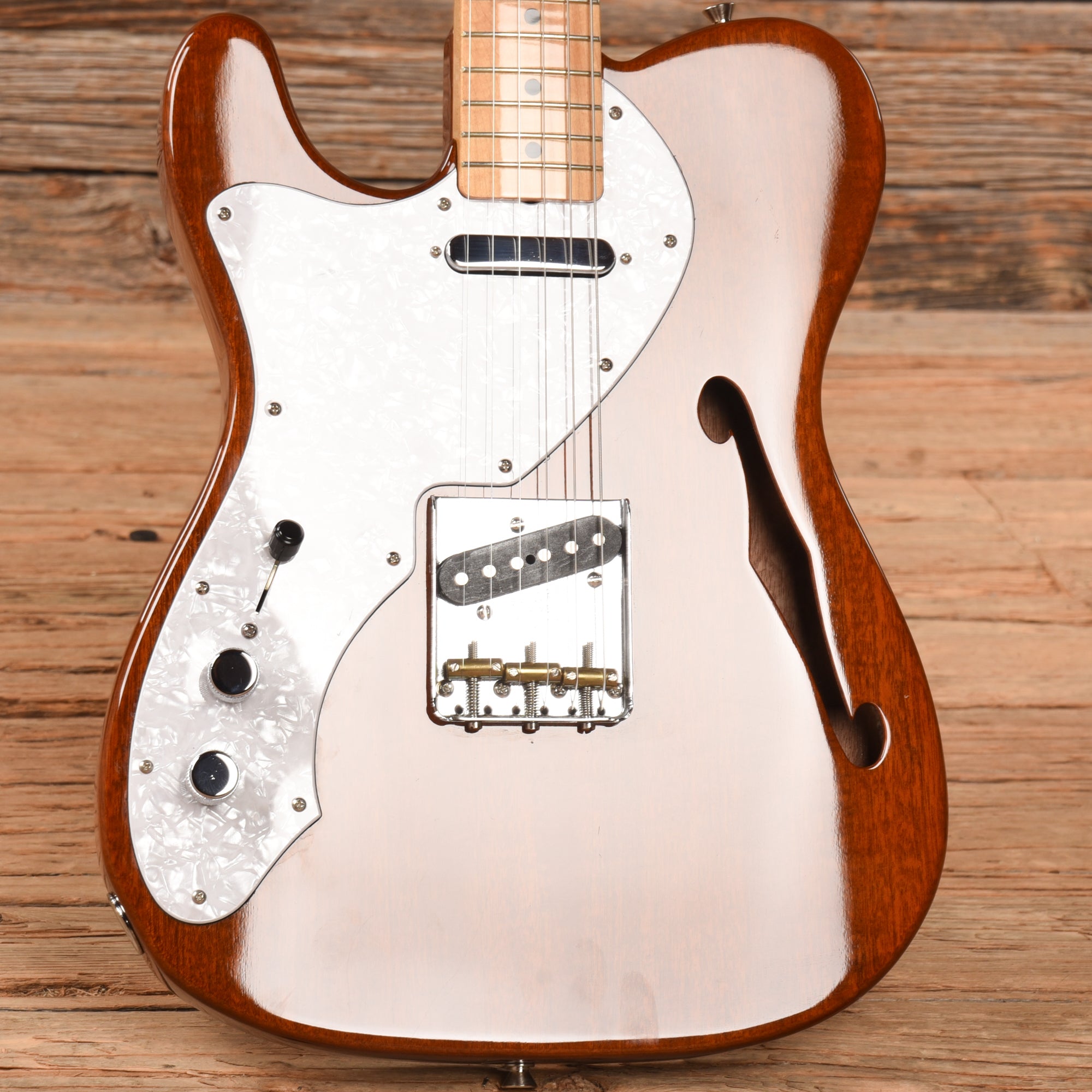 Fender TN70 Thinline Telecaster Natural 2004 LEFTY Electric Guitars / Semi-Hollow