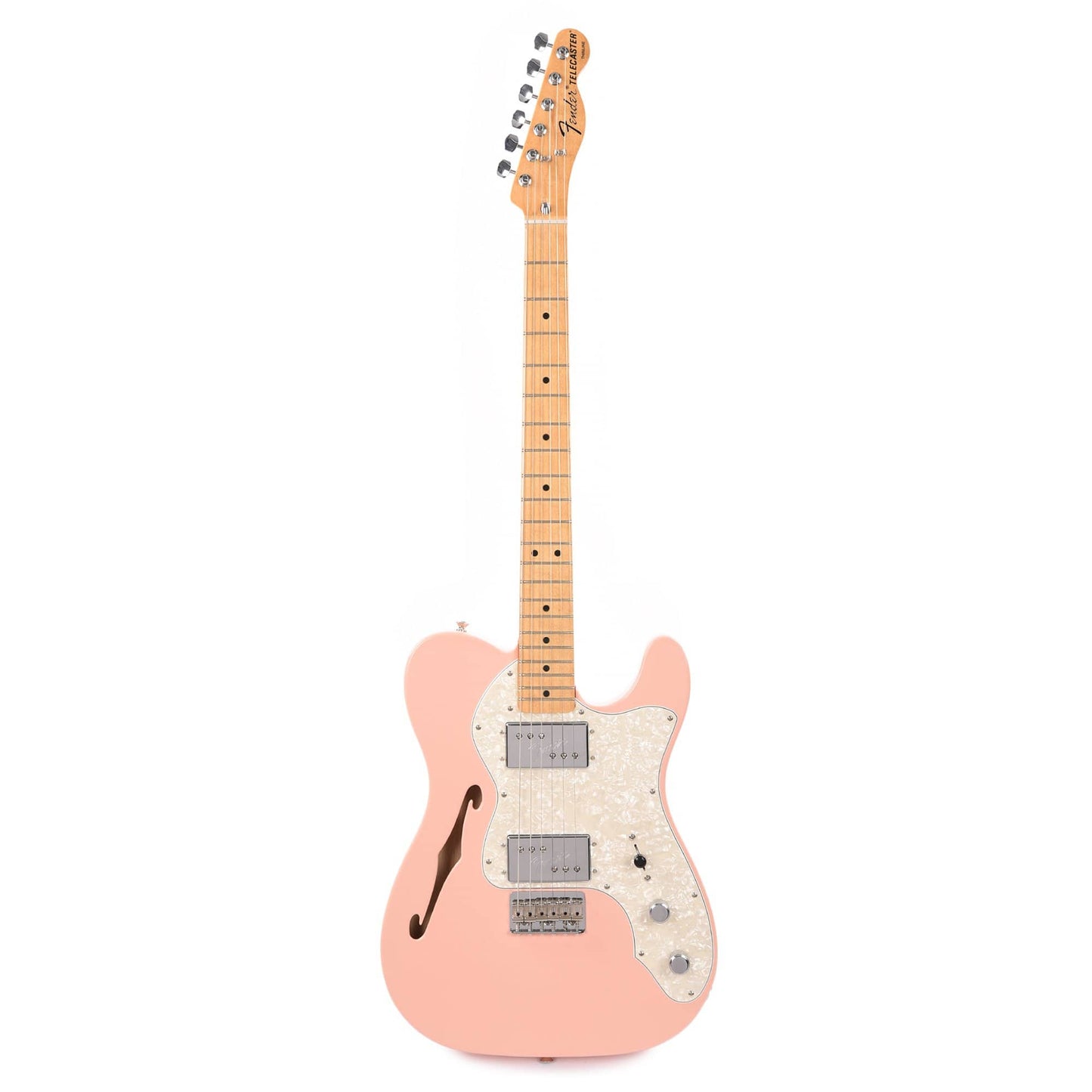 Fender Vintera '70s Telecaster Thinline Shell Pink w/4-Ply Aged Pearl Pickguard Electric Guitars / Semi-Hollow