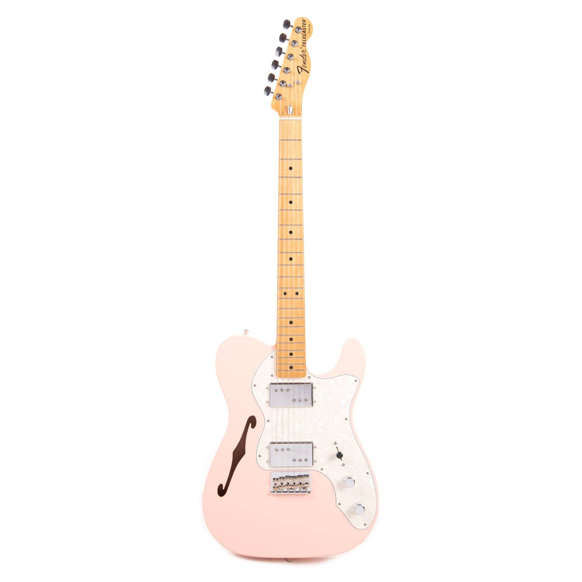 Fender Vintera '70s Telecaster Thinline Shell Pink w/4-Ply Aged Pearl Pickguard Electric Guitars / Semi-Hollow