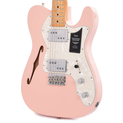 Fender Vintera '70s Telecaster Thinline Shell Pink w/4-Ply Aged Pearl Pickguard Electric Guitars / Semi-Hollow