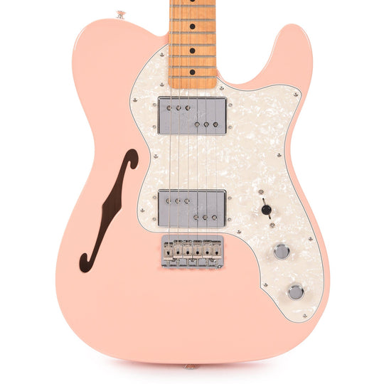 Fender Vintera '70s Telecaster Thinline Shell Pink w/4-Ply Aged Pearl Pickguard Electric Guitars / Semi-Hollow