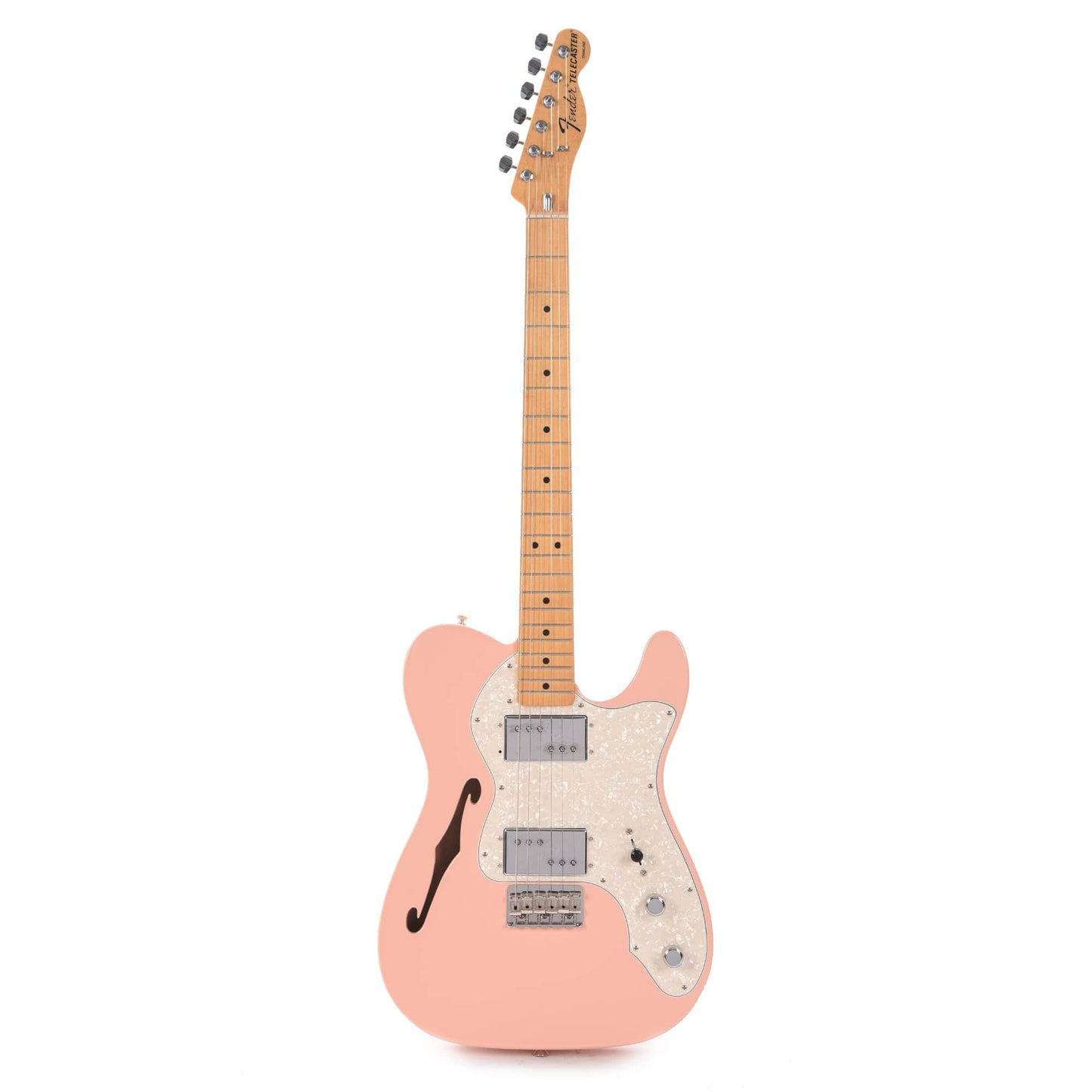 Fender Vintera '70s Telecaster Thinline Shell Pink w/4-Ply Aged Pearl Pickguard Electric Guitars / Semi-Hollow