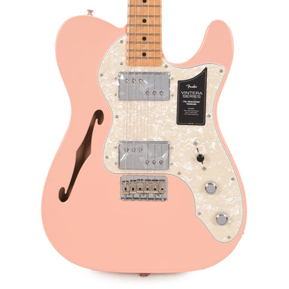 Fender Vintera '70s Telecaster Thinline Shell Pink w/4-Ply Aged Pearl Pickguard Electric Guitars / Semi-Hollow