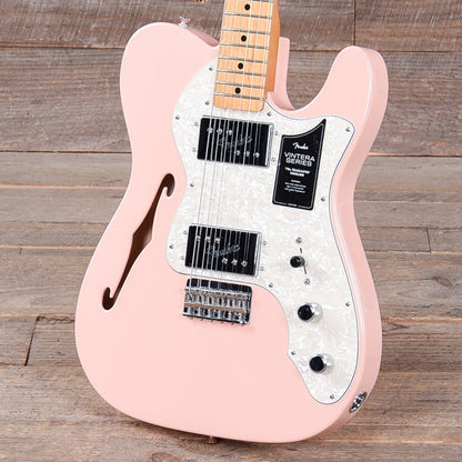 Fender Vintera '70s Telecaster Thinline Shell Pink w/4-Ply Aged Pearl Pickguard Electric Guitars / Semi-Hollow