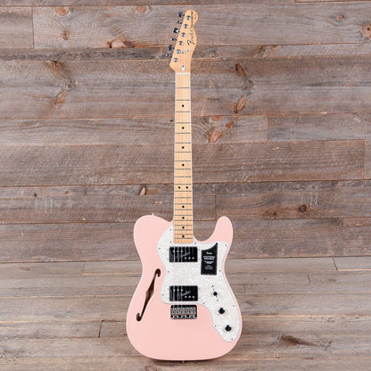 Fender Vintera '70s Telecaster Thinline Shell Pink w/4-Ply Aged Pearl Pickguard Electric Guitars / Semi-Hollow