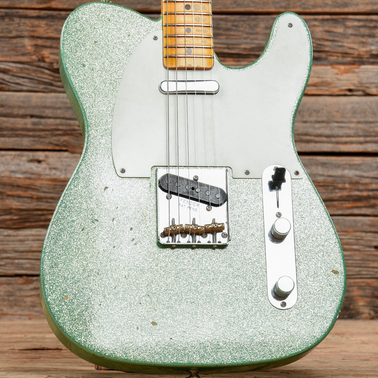 Fender 1955 Telecaster "Chicago Special" Relic Aged Sea Foam Sparkle 2019 Electric Guitars / Solid Body