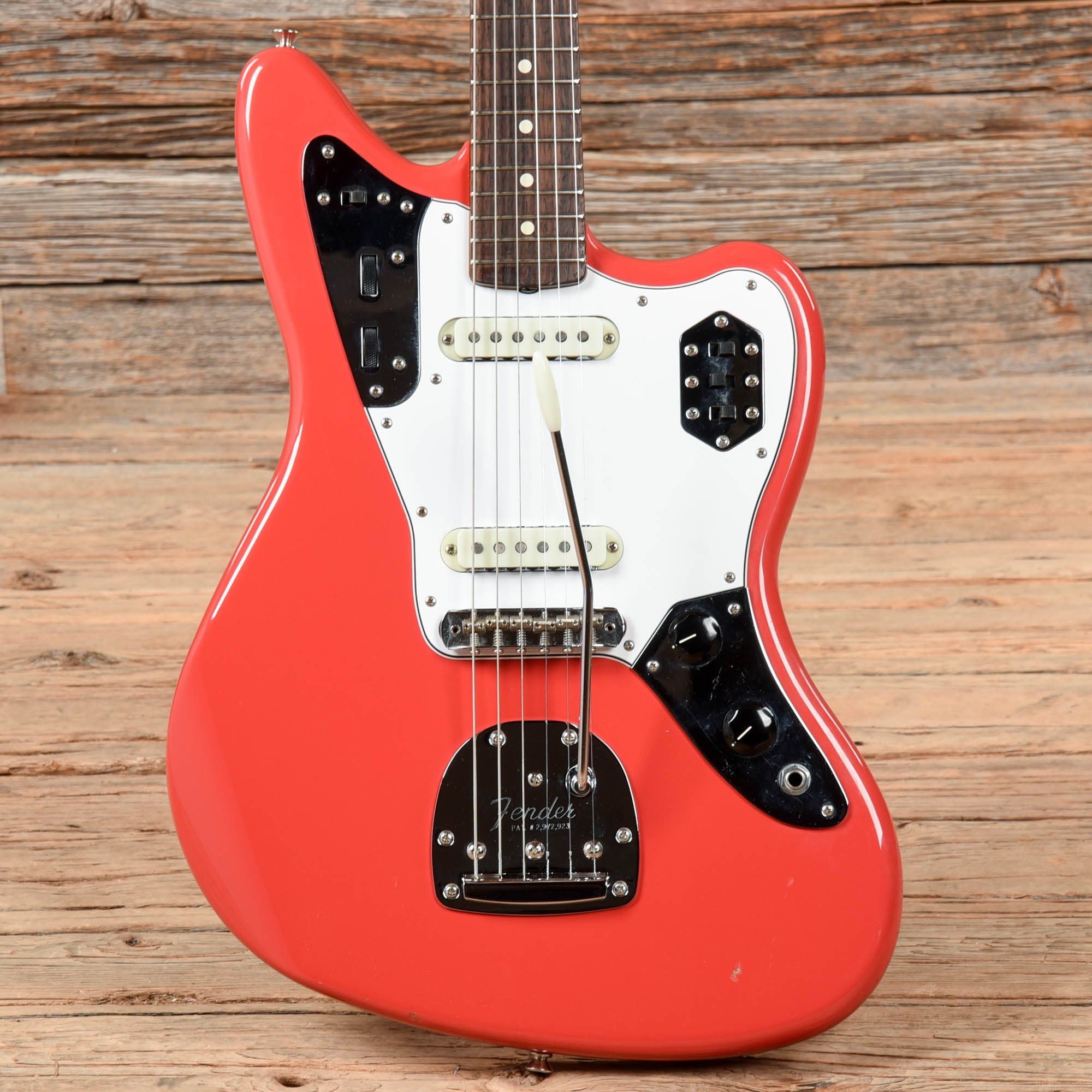 Fender 60s Jaguar Lacquer Fiesta Red 2015 – Chicago Music Exchange