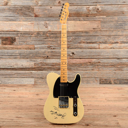 Fender 70th Anniversary Broadcaster Signed by Keith Richards Blackguard Blonde 2019 Electric Guitars / Solid Body