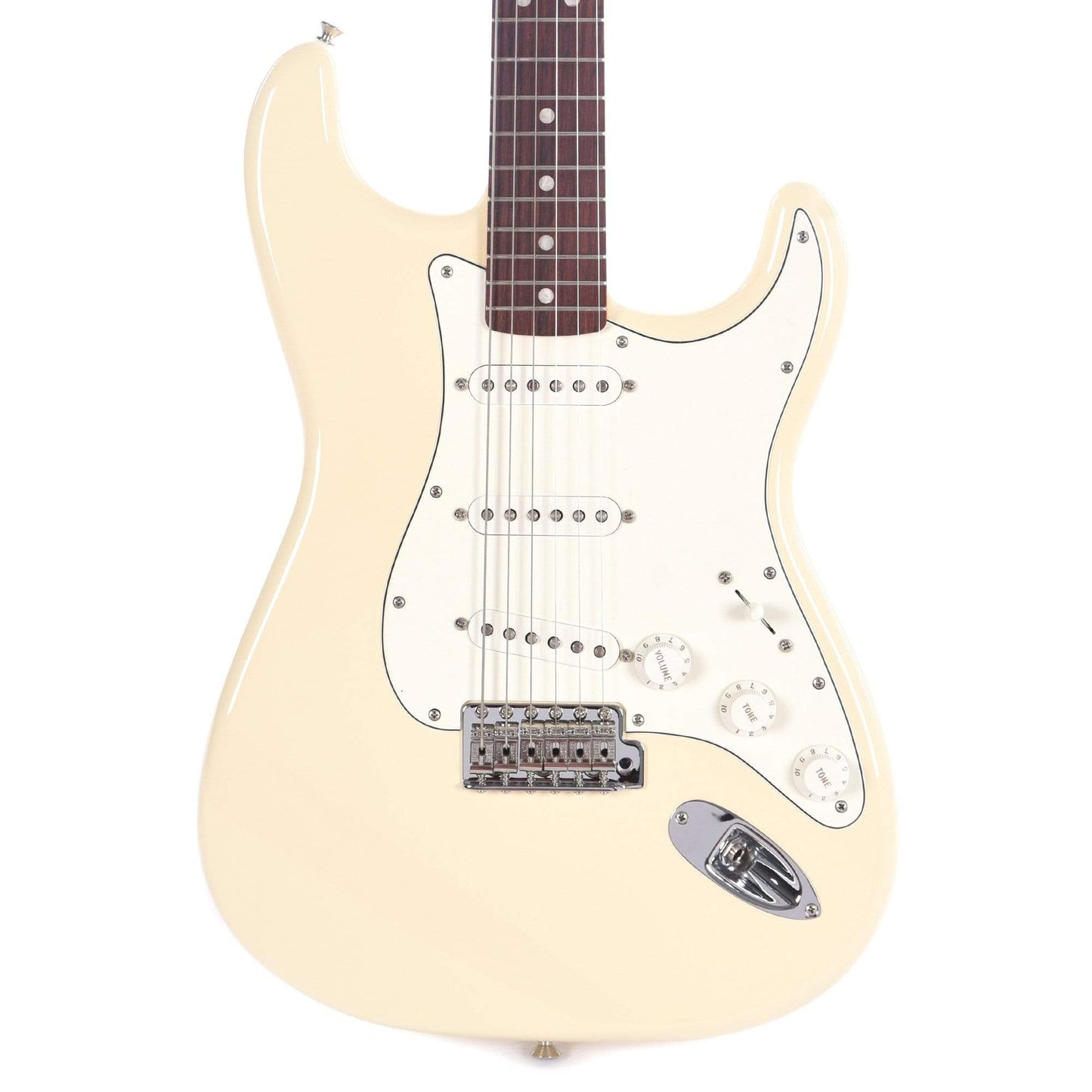 Fender Albert Hammond Jr. Stratocaster Olympic White Electric Guitars / Solid Body