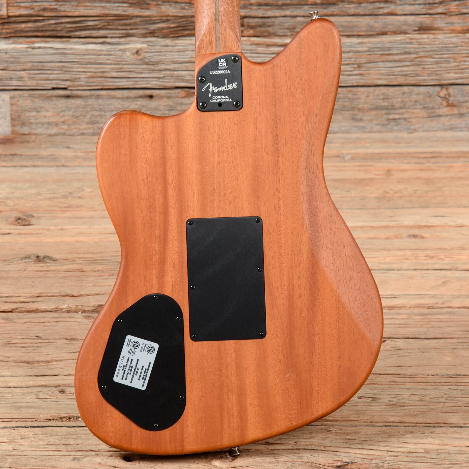 Fender American Acoustasonic Jazzmaster Black Paisley 2022 Electric Guitars / Solid Body