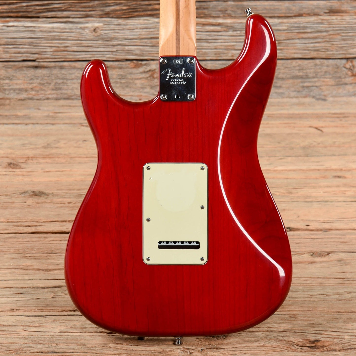 Fender American Deluxe Fat Stratocaster Crimson Red Transparent 2001 Electric Guitars / Solid Body