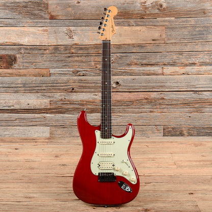 Fender American Deluxe Fat Stratocaster Crimson Red Transparent 2001 Electric Guitars / Solid Body