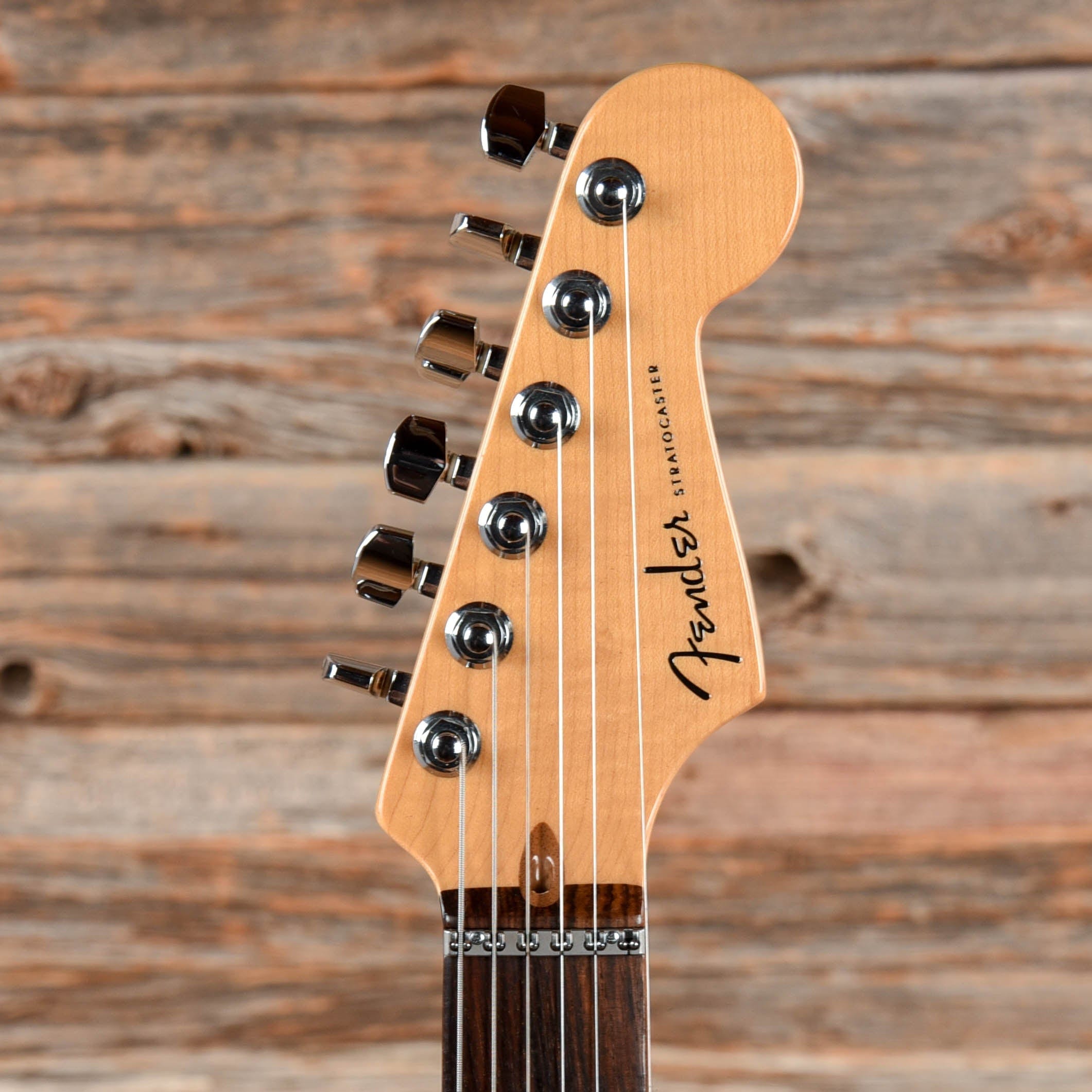 Fender American Deluxe Fat Stratocaster Crimson Red Transparent 2001 Electric Guitars / Solid Body