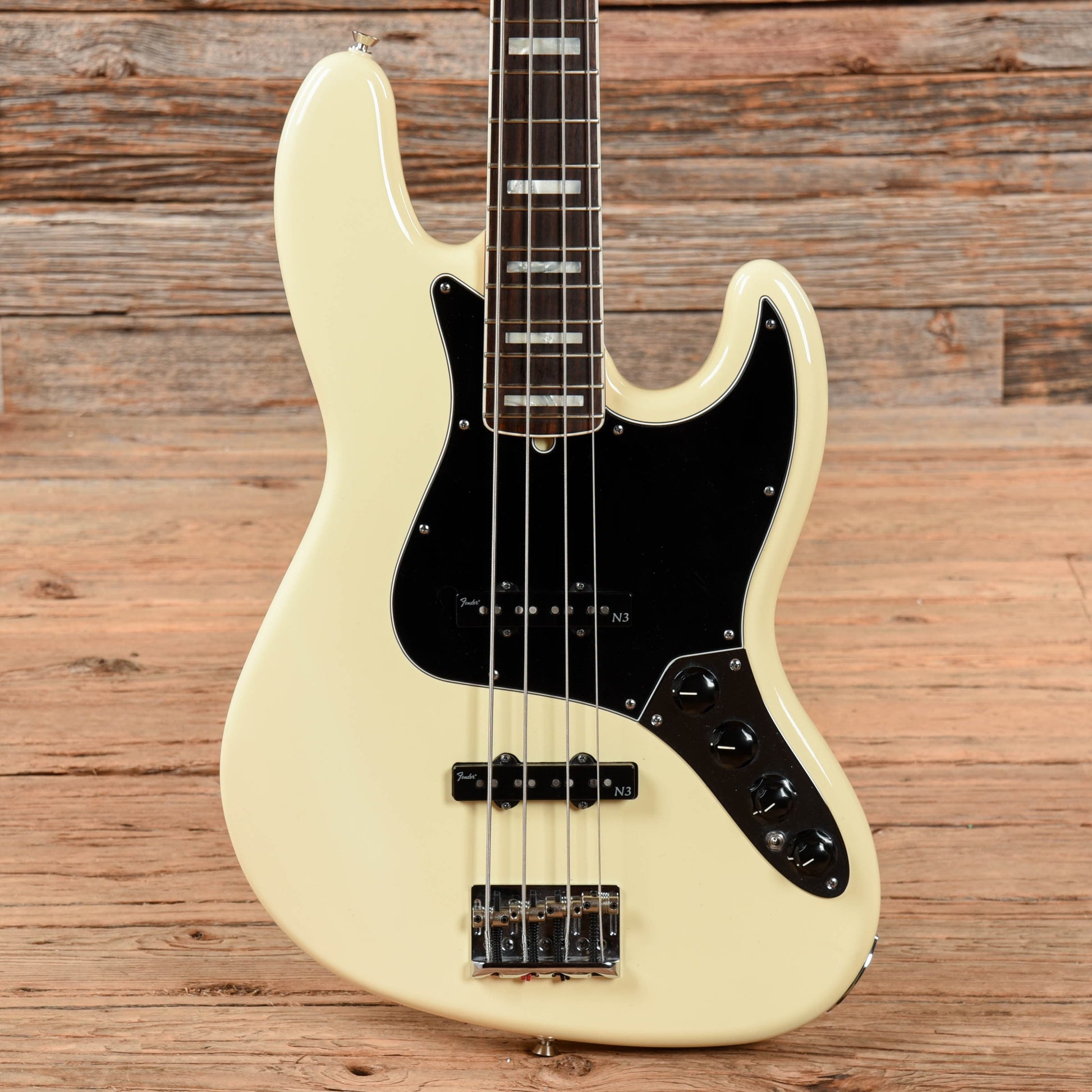 Fender American Deluxe Jazz Bass Olympic White 2013 Electric Guitars / Solid Body