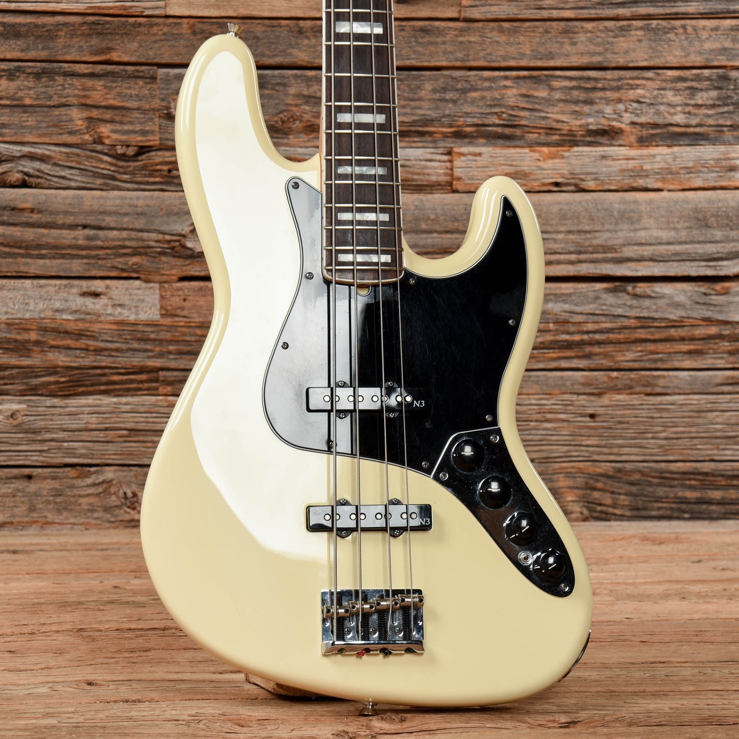 Fender American Deluxe Jazz Bass Olympic White 2013 Electric Guitars / Solid Body