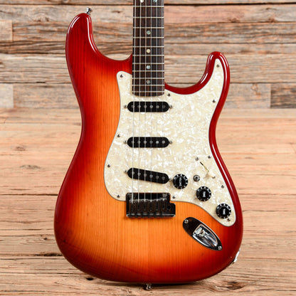 Fender American Deluxe Stratocaster Aged Cherry Burst 2004 Electric Guitars / Solid Body