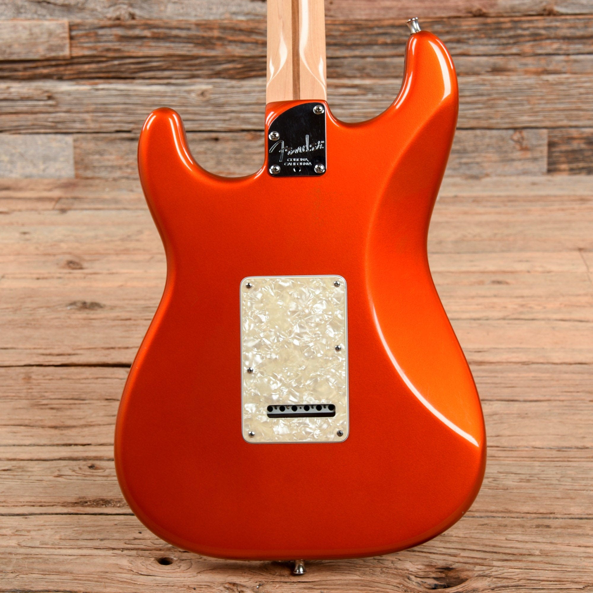 Fender American Deluxe Stratocaster Autumn Blaze Metallic 2004 Electric Guitars / Solid Body