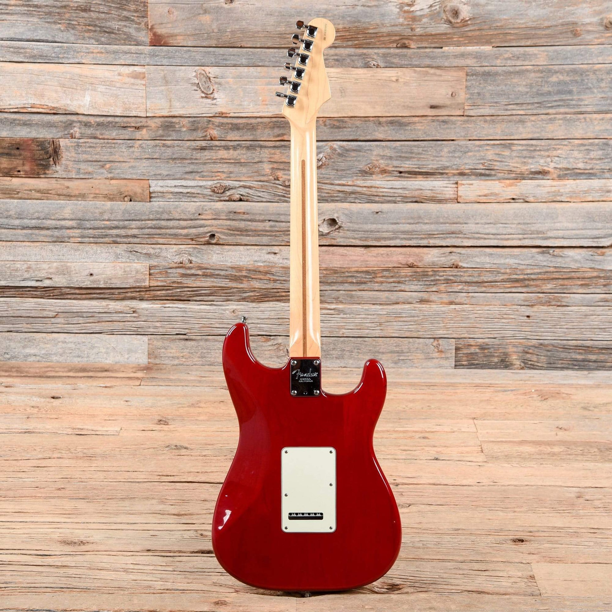 Fender American Deluxe Stratocaster Crimson Red Transparent 2000 LEFTY Electric Guitars / Solid Body