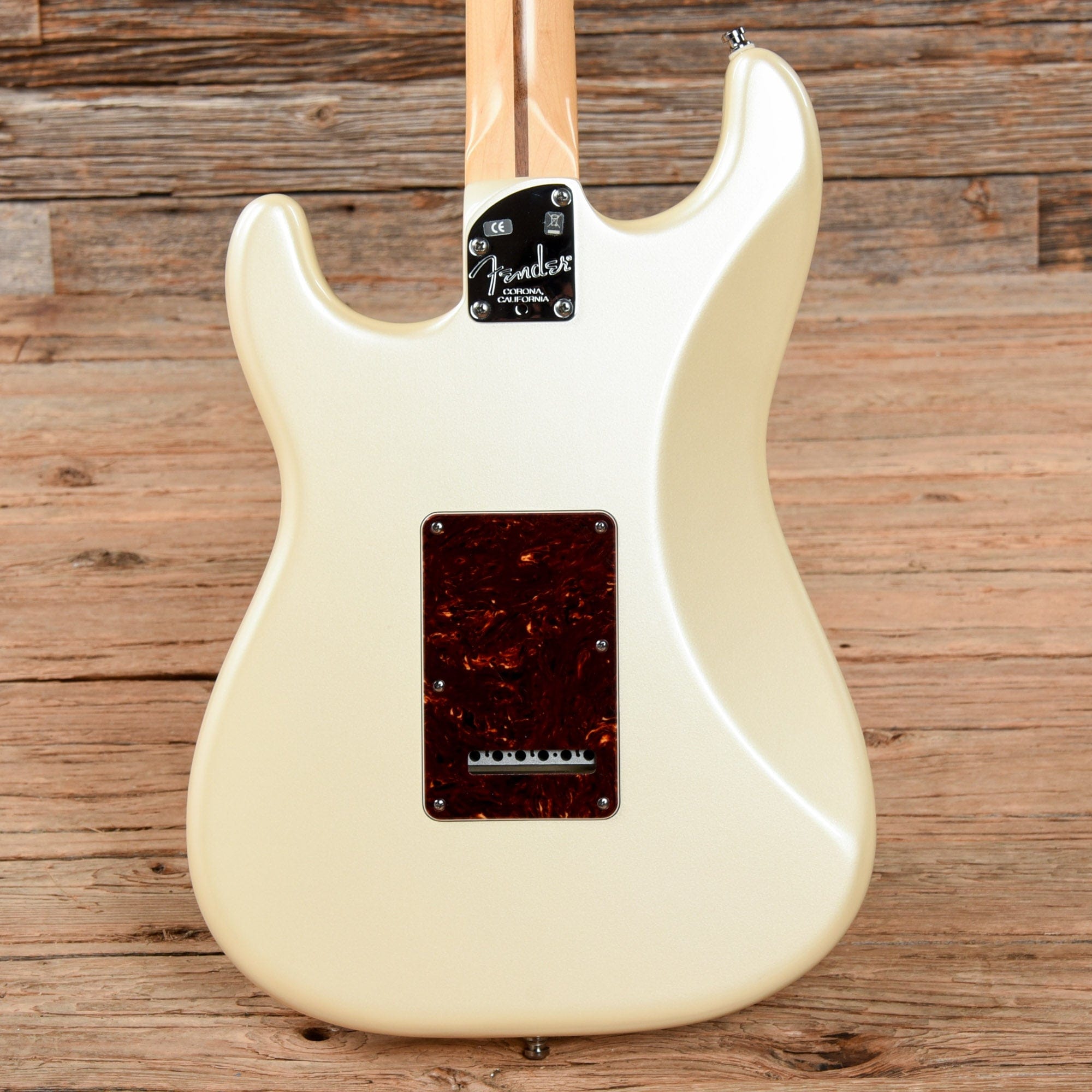 Fender American Deluxe Stratocaster Olympic Pearl 2011 Electric Guitars / Solid Body