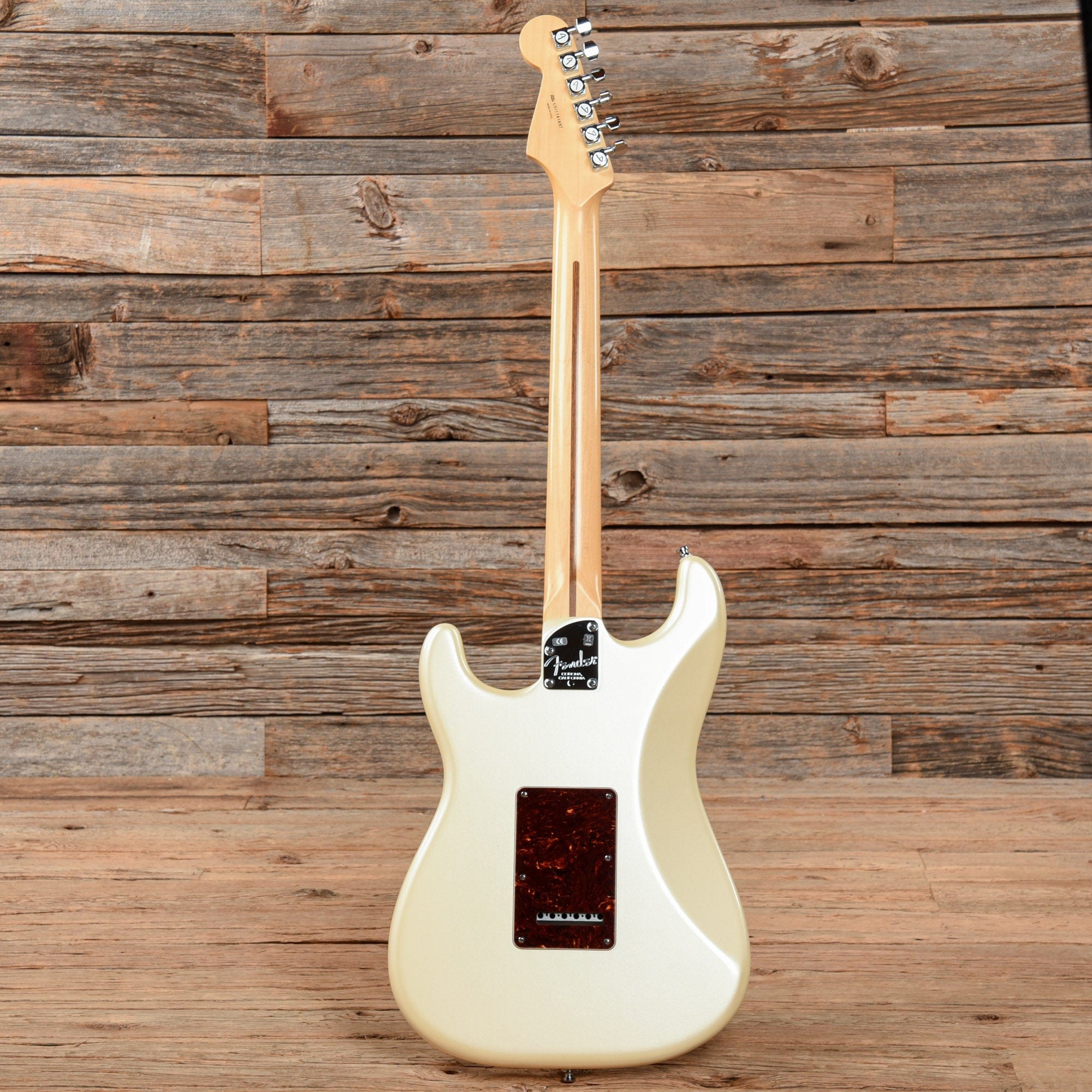 Fender American Deluxe Stratocaster Olympic Pearl 2011 Electric Guitars / Solid Body