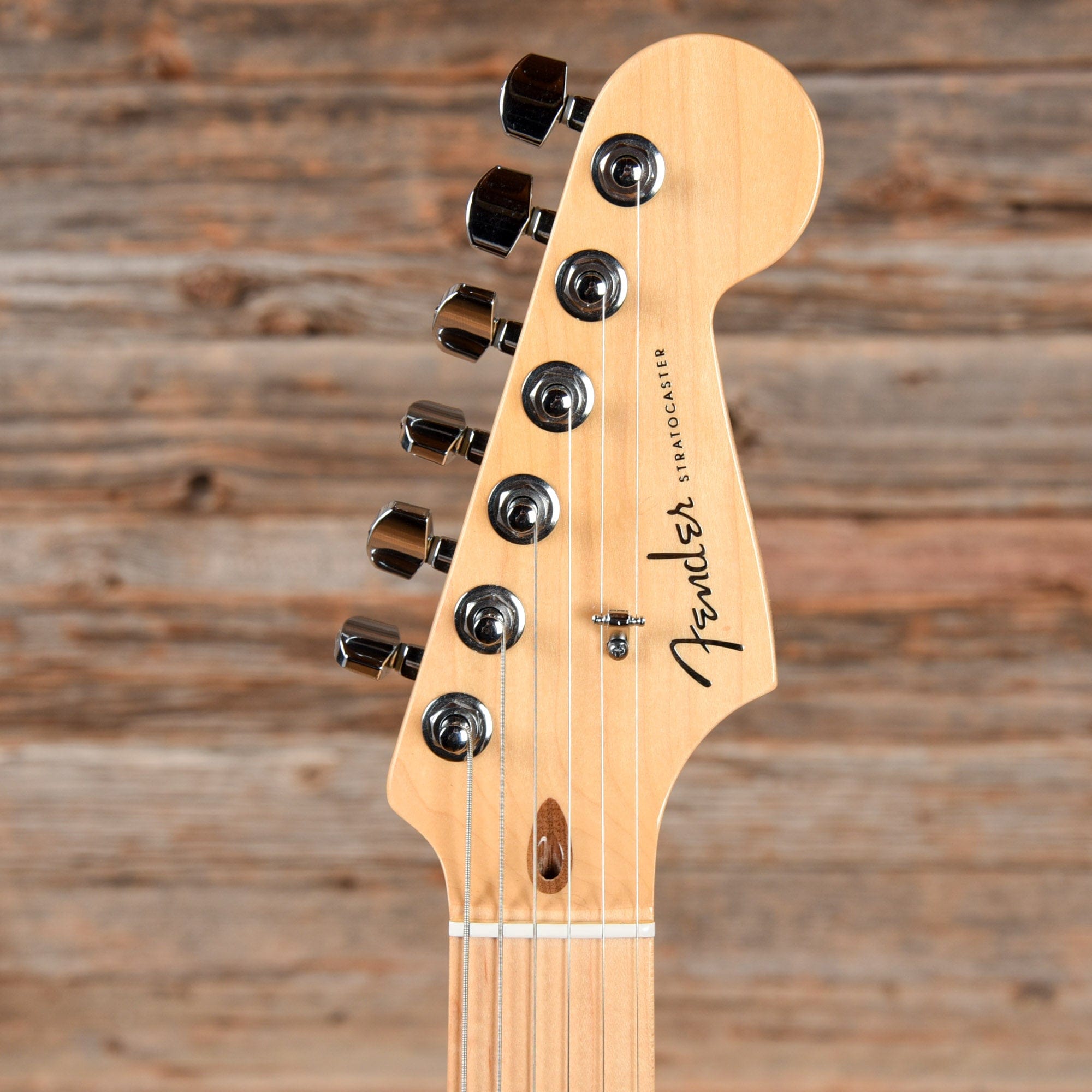 Fender American Deluxe Stratocaster Olympic Pearl 2011 Electric Guitars / Solid Body