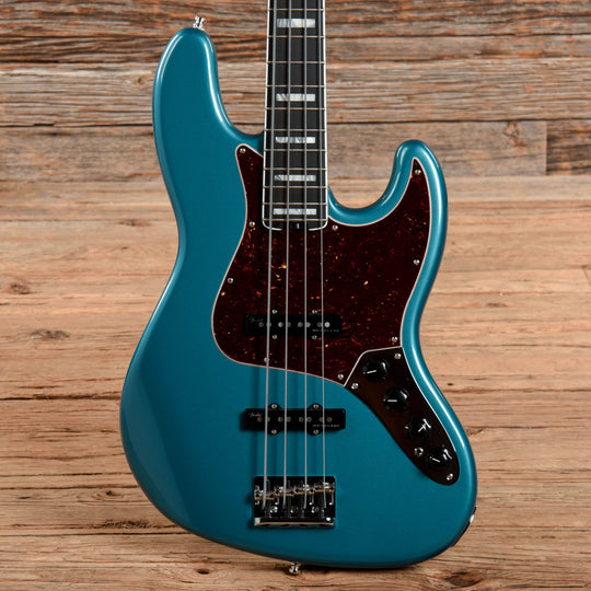 Fender American Elite Jazz Bass Satin Blue Metallic 2018 Electric Guitars / Solid Body