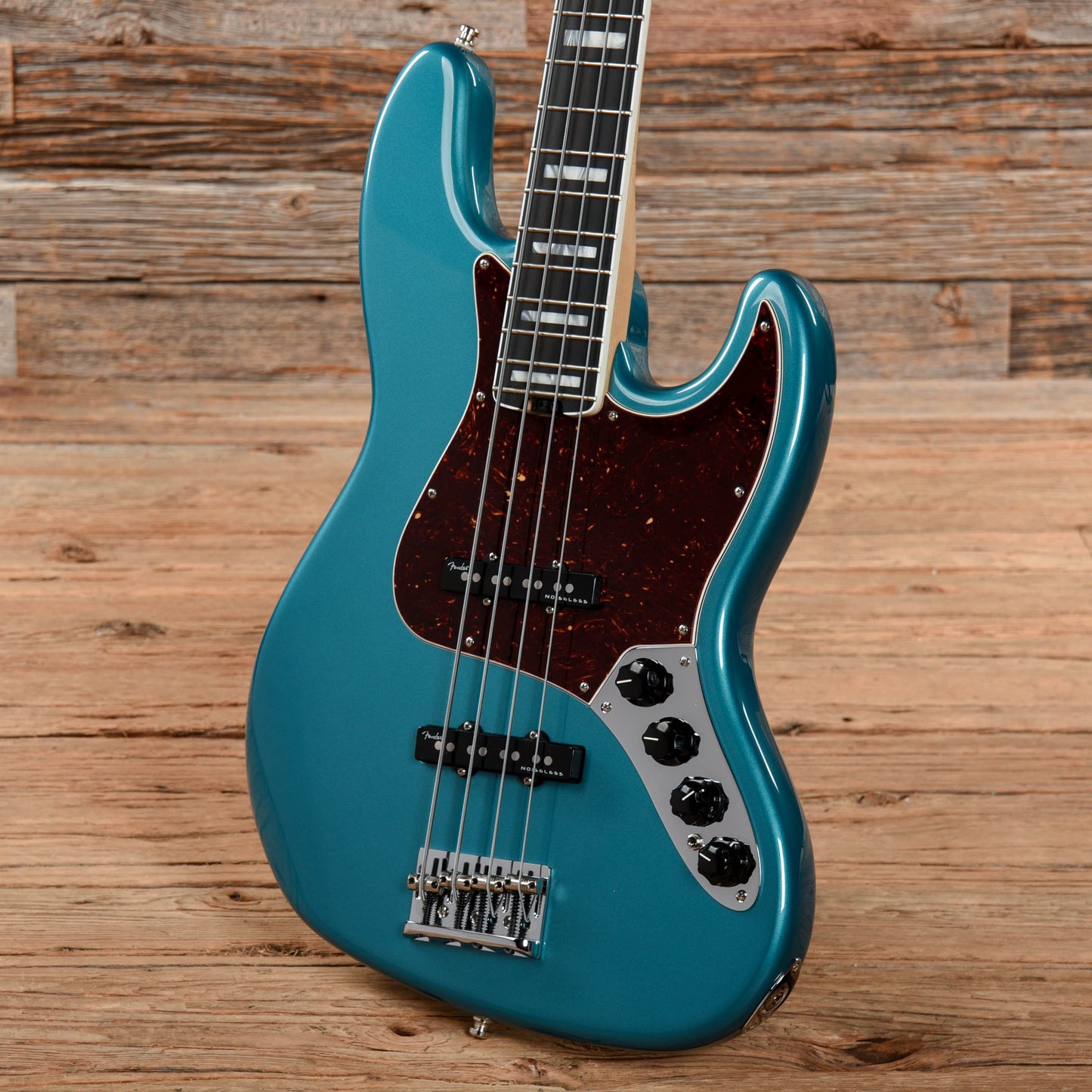 Fender American Elite Jazz Bass Satin Blue Metallic 2018 Electric Guitars / Solid Body