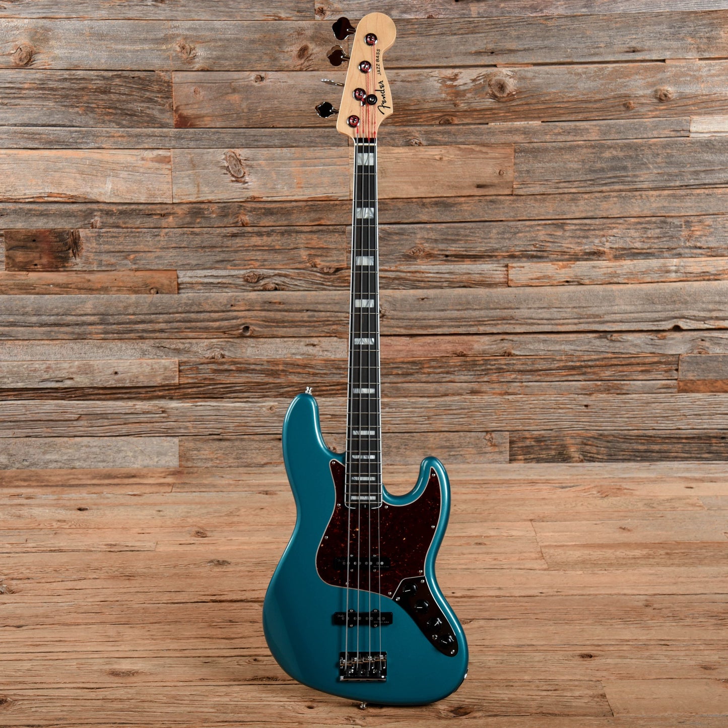 Fender American Elite Jazz Bass Satin Blue Metallic 2018 Electric Guitars / Solid Body