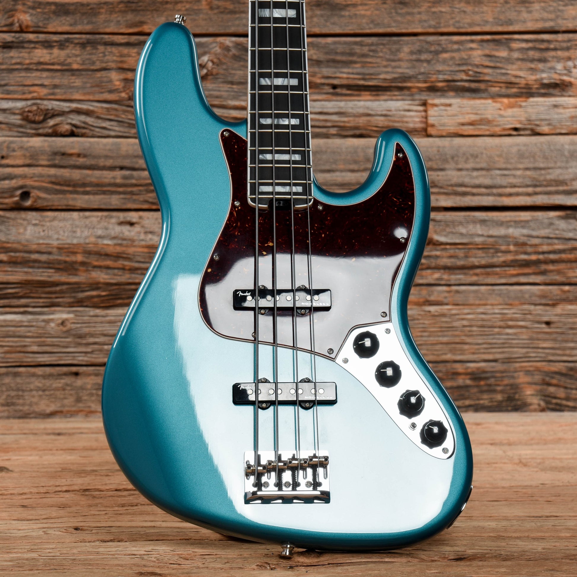 Fender American Elite Jazz Bass Satin Blue Metallic 2018 Electric Guitars / Solid Body