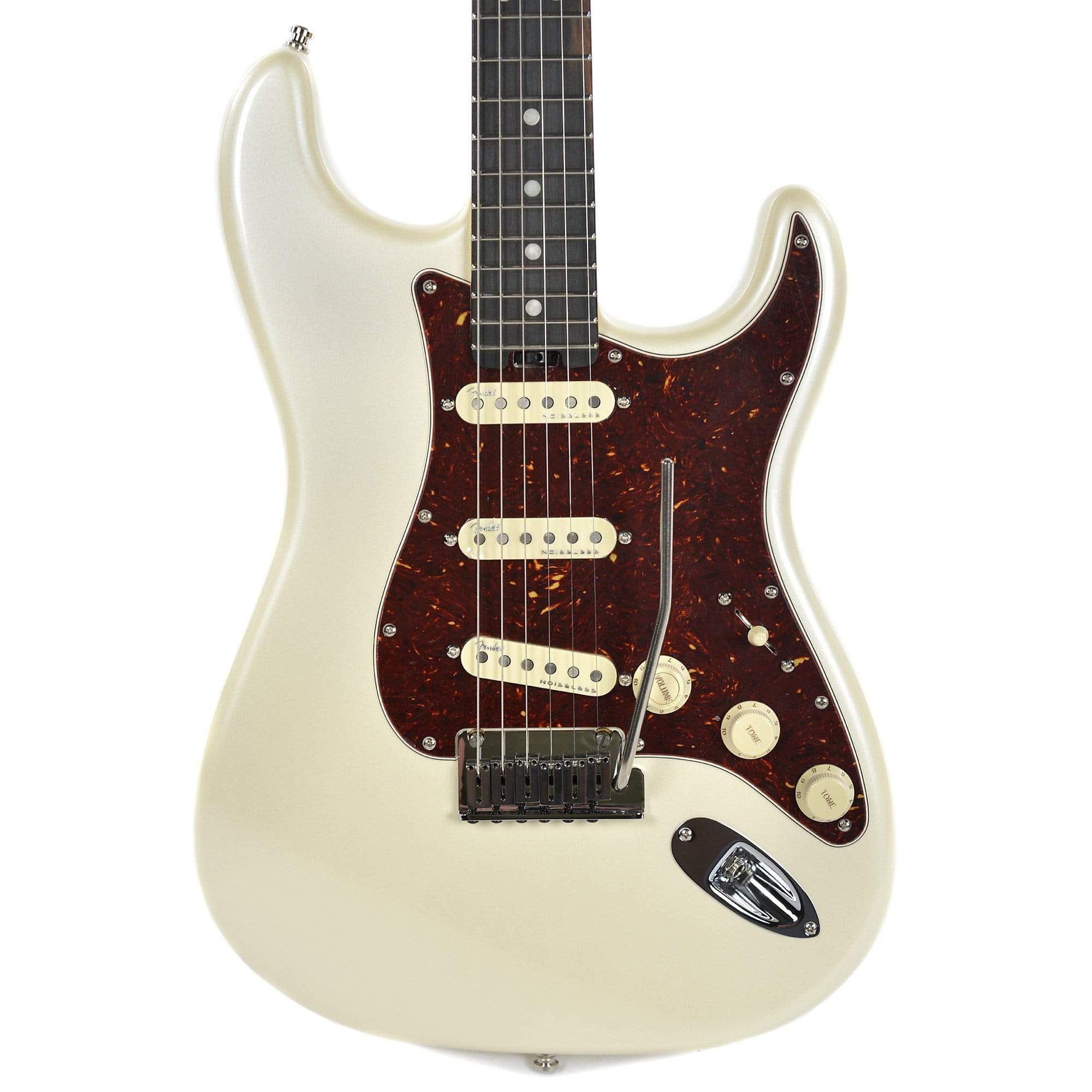 Fender American Elite Stratocaster EB Olympic Pearl w/Hardshell Case Electric Guitars / Solid Body